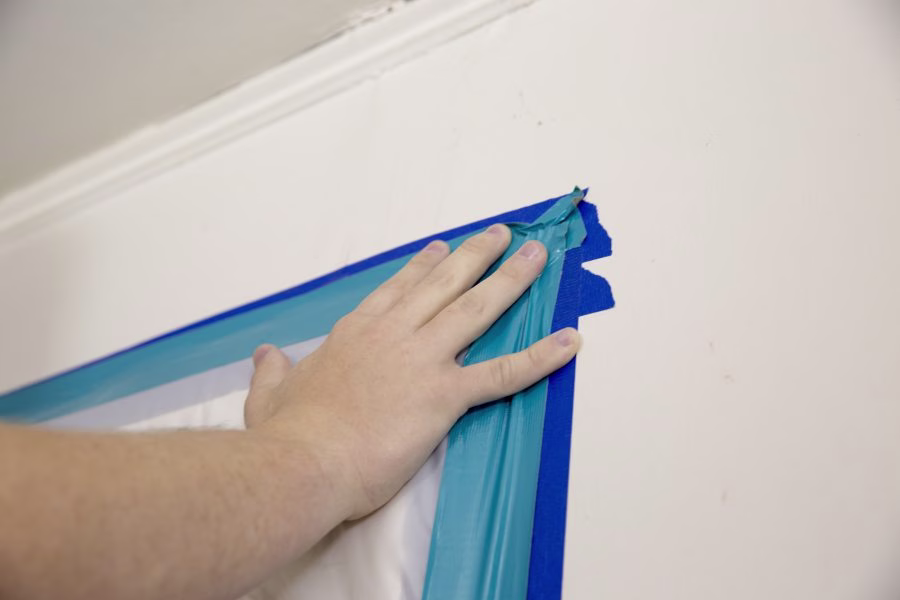 Blue Painter's Tape in Abatement