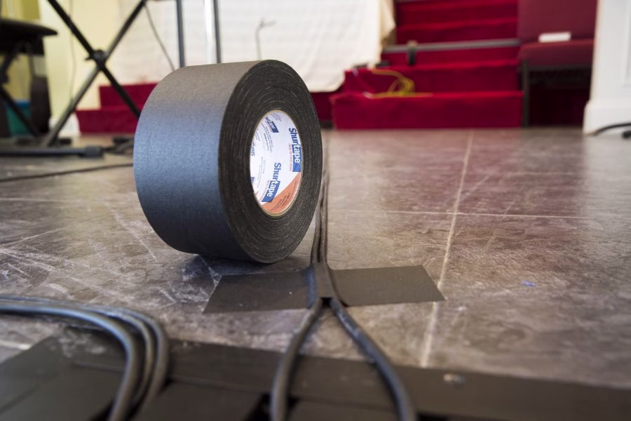 Why shouldn't I tape down cables with duct tape