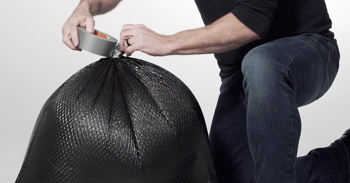 Goosnecking a Waste Bag