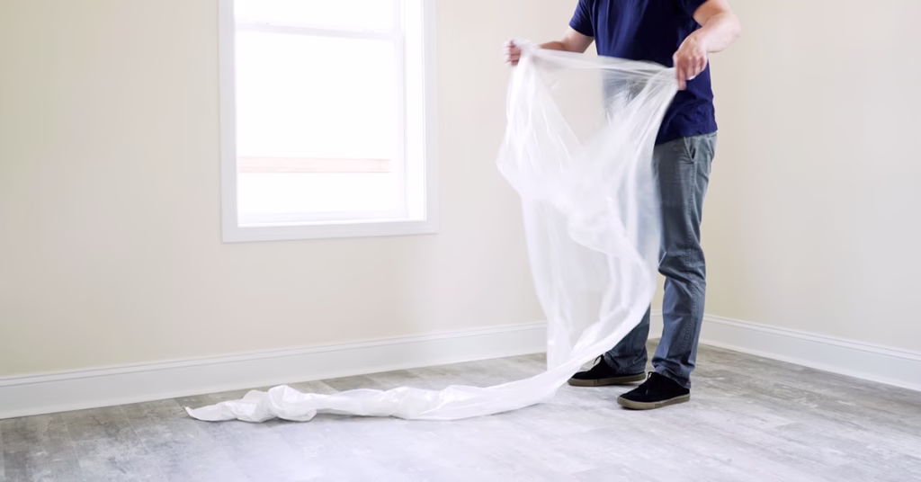 protecting floors before painting
