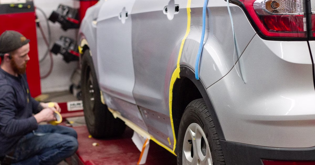 FrogTape Performance Masking tape application