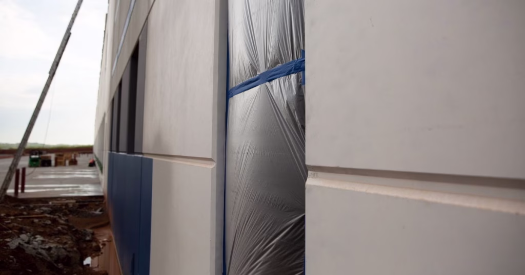 Blue Painters Tape Outside