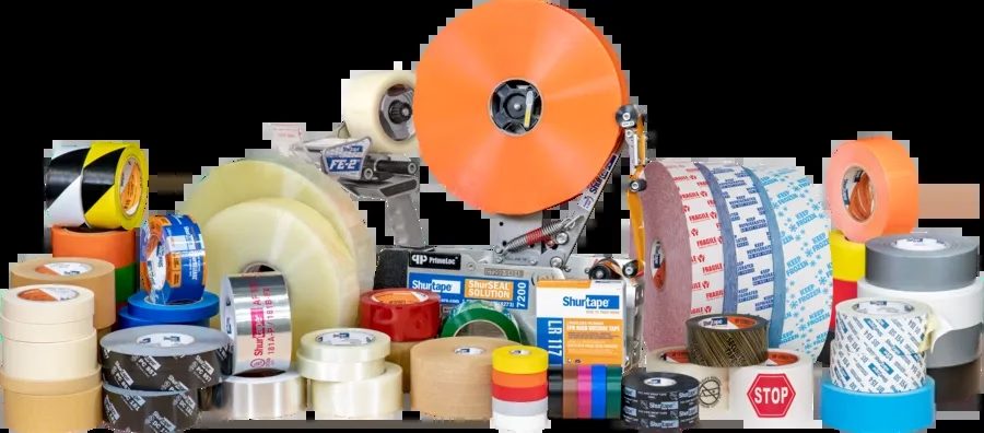 A group of Shurtape brand products