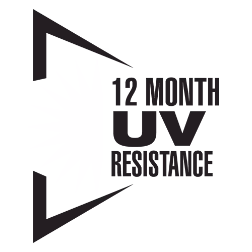 12 Month UV Resistance