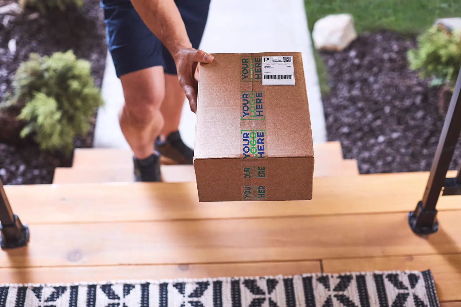 Package delivered to doorstep